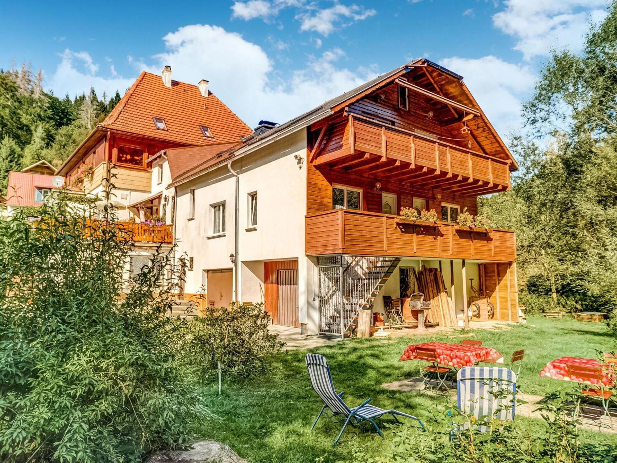 Apartment Thuringian Forest With Balcony Gießübel Dış mekan fotoğraf